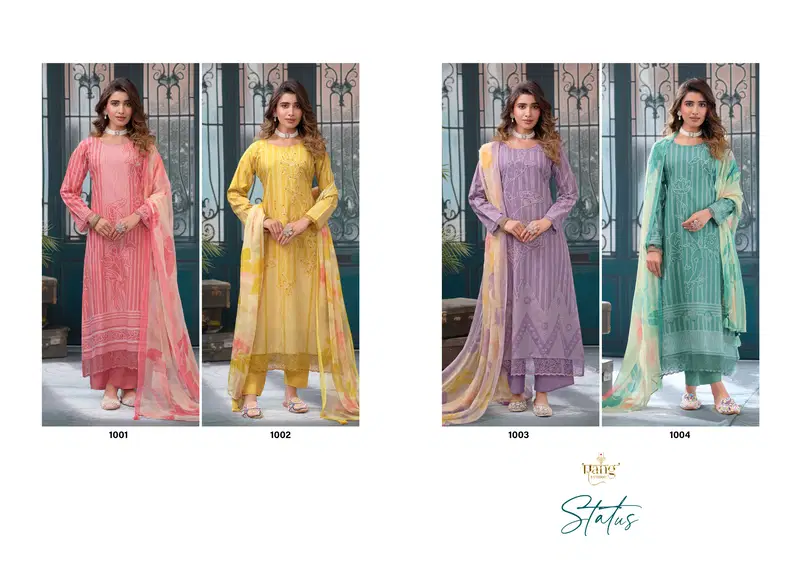 Status By Rang Swiss Lawn Cambric Printed Salwar Kameez Exporters In India